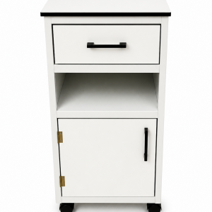 BSC 2750 - METALLIC BEDSIDE CABINET WITH SLIPPER SPACE