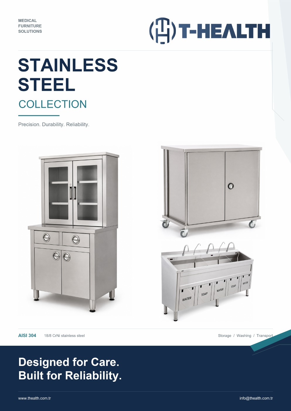 T-HEALTH Stainless Steel Collection catalogue cover